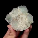 Natural Green Fluorite Spherality Mineral Specimen,High quality ladder pattern Mineral Specimen:ShangBao Hunan（80*70*60mm) - image 7