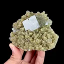 Natural Green Fluorite with Mica and Quartz, Mineral Specimen:Yaogangxian,Hunan (100*90*40MM) - image 4