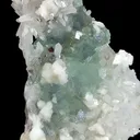 Natural Green Fluorite with Quartz and Dolomite, Mineral Specimen: Shangbao,Hunan (110*125*45MM) - image 3