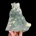 Natural Green Fluorite with Quartz and Dolomite, Mineral Specimen: Shangbao,Hunan (110*125*45MM) - image 2
