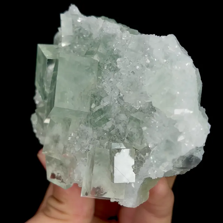 Natural Green Fluorite,Cube Mineral Specimen:ZHEJIANG (95*45*65mm) - image 3