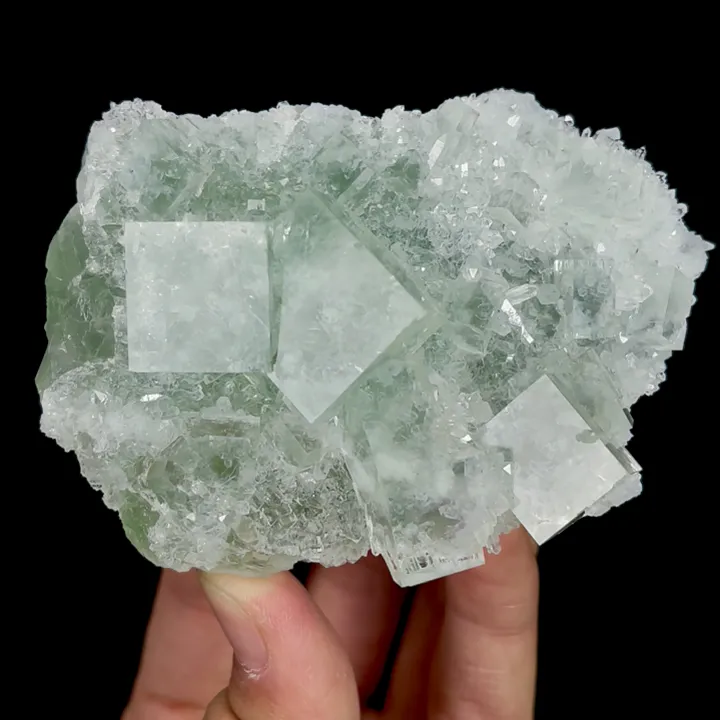 Natural Green Fluorite,Cube Mineral Specimen:ZHEJIANG (95*45*65mm) - image 2