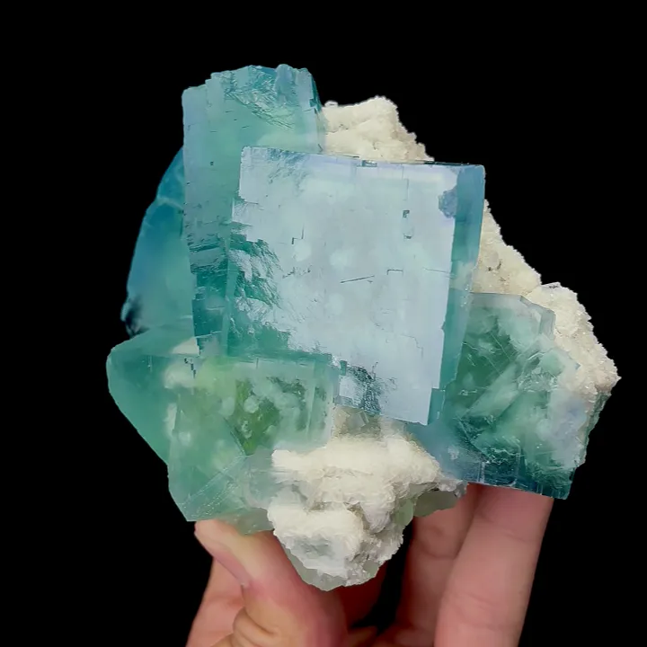 Natural Green Fluorite,Cube Mineral Specimen:ZHEJIANG China(115*50*105mm) - image 2