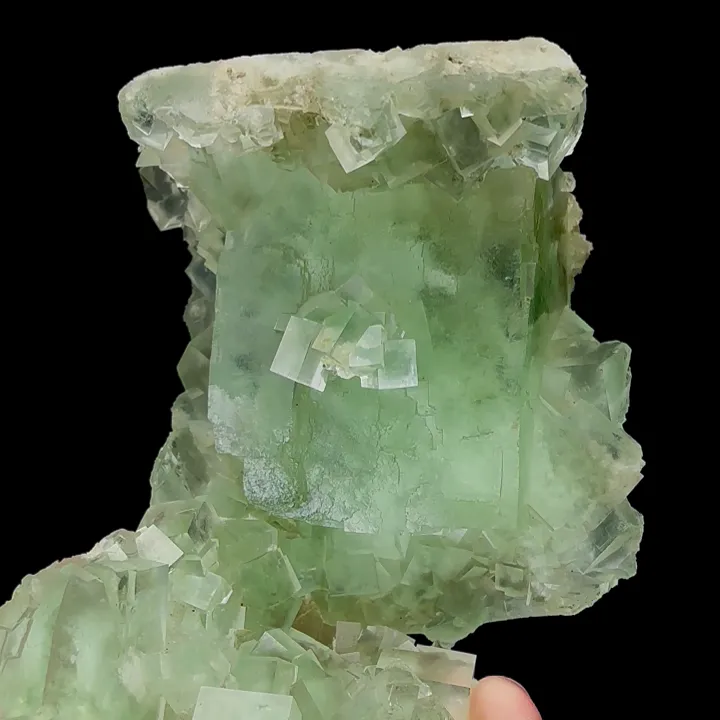 Natural Green Fluorite,Ladder Pattern Mineral Specimen: HUNAN (115*60*45mm) - image 2
