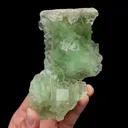 Natural Green Fluorite,Ladder Pattern Mineral Specimen: HUNAN (115*60*45mm) - image 1