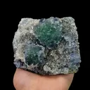 Natural Green Fluorite,Ladder Pattern Mineral Specimen:FUJIAN,China (100*55*90mm) - image 1