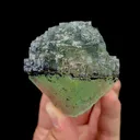 Natural Green Fluorite,Ladder Pattern Mineral Specimen:JIANGXI,China (60*60*40mm) - image 1