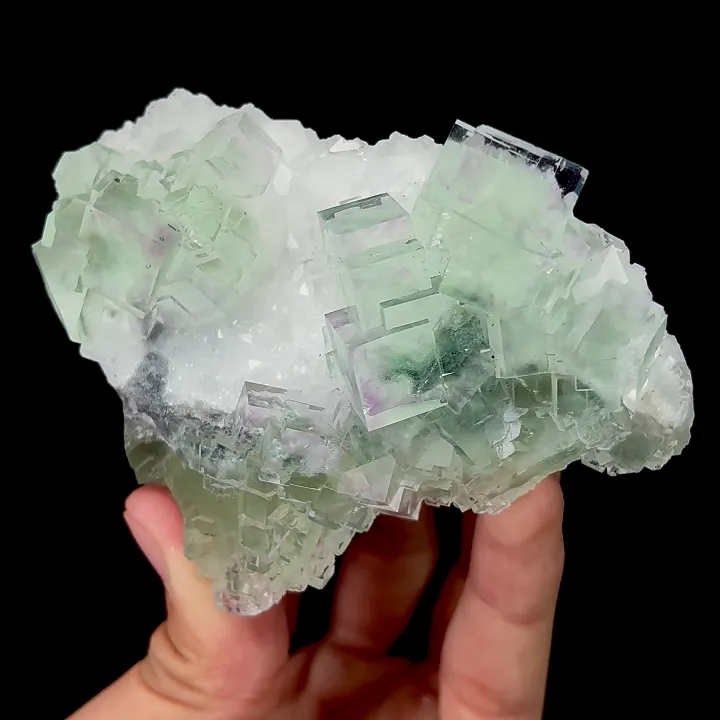 Natural Green Fluorite,Ladder Pattern Mineral Specimen:ZHEJIANG (95*70*45mm) - image 2