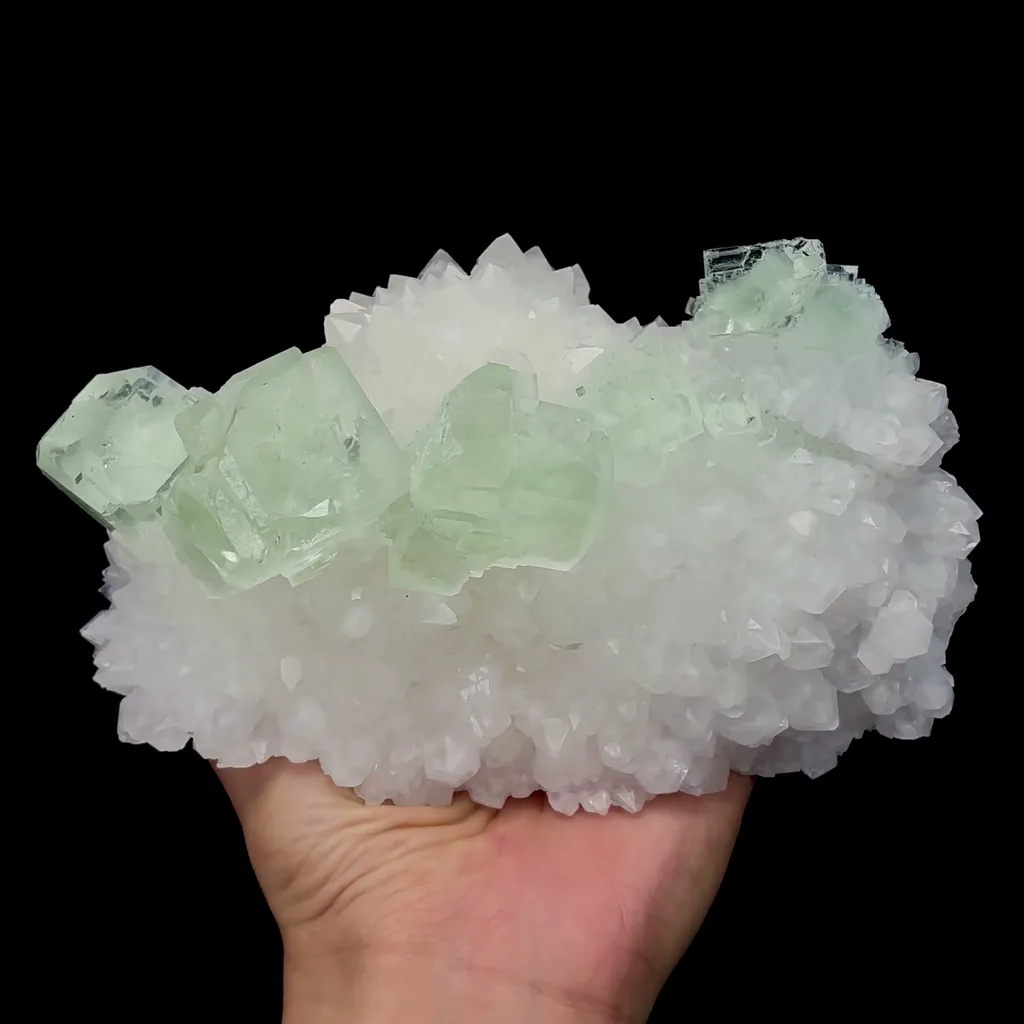 Natural Green Glassy Fluorite and Crystal Mineral Specimen,High Quality Specimen,ZHEJIANG,CHINA(170*112*60mm) - image 4