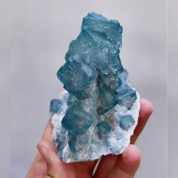 Natural Green Morandi Fluorite, Mineral Specimen：Fujian, China (100*80*70mm) - image 3