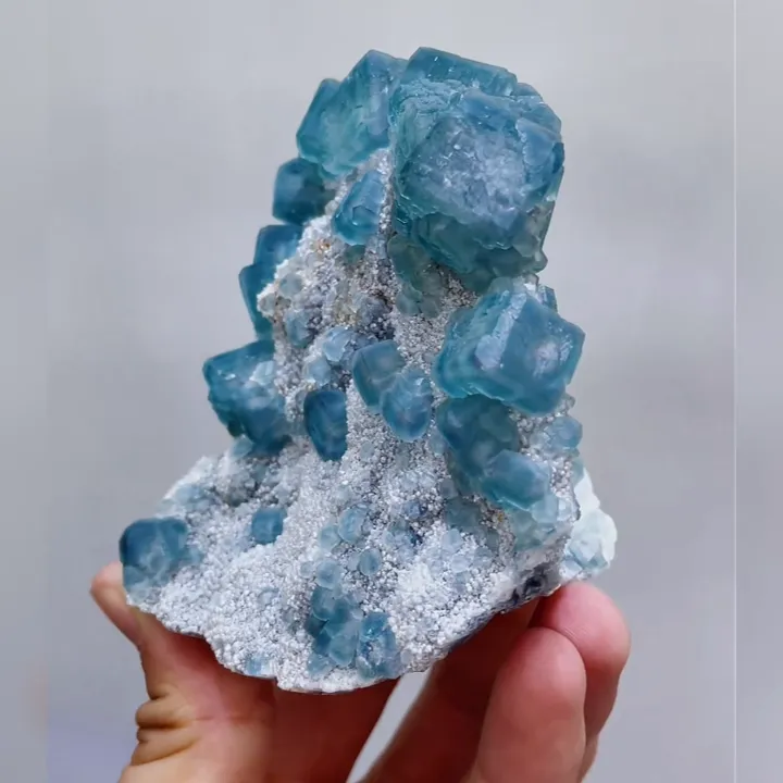 Natural Green Morandi Fluorite, Mineral Specimen：Fujian, China (100*80*70mm) - image 2