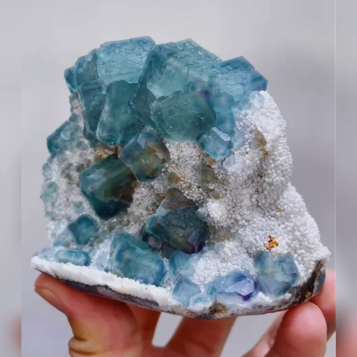 Natural Green Morandi Fluorite, Mineral Specimen：Fujian, China (100*80*70mm) - image 4