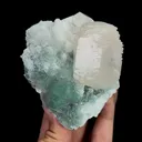 Natural Green Octahedral Fluorite and Calcite, Mineral Specimen:Inner Mongolia,China (75*85*40MM) - image 7
