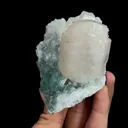 Natural Green Octahedral Fluorite and Calcite, Mineral Specimen:Inner Mongolia,China (75*85*40MM) - image 2