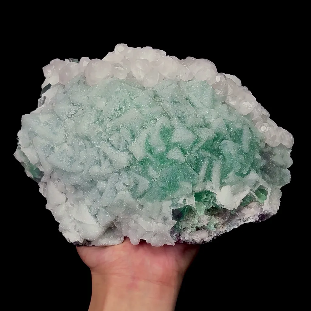 Natural Green Octahedral Fluorite and Crystal Mineral Specimen,High Quality Specimen,FUJIAN,CHINA(210*150*70mm) - image 4