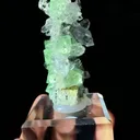 Natural Green Octahedral Fluorite and Quartz coexist comes from Namibia coexist 35*25*50MM - image 2