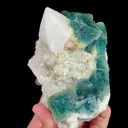 Natural Green Octahedral Fluorite and Quartz, Mineral Specimen: Inner Mongolia,China (115*85*75MM) - image 3