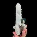 Natural Green Octahedral Fluorite and Quartz, Mineral Specimen: Inner Mongolia,China (60*40*130MM) - image 4