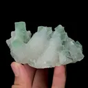 Natural Green Octahedral Fluorite and Quartz Mineral Specimen,High Quality Specimen,FUJIAN,CHINA(80*45*45mm) - image 5