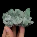 Natural Green Octahedral Fluorite and Quartz Mineral Specimen,High Quality Specimen,FUJIAN,CHINA(80*45*45mm) - image 4