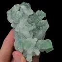Natural Green Octahedral Fluorite and Quartz Mineral Specimen,High Quality Specimen,FUJIAN,CHINA(80*45*45mm) - image 3