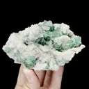Natural Green Octahedral Fluorite and Quartz Mineral Specimen,High Quality Specimen,INNER MONGOLIA,CHINA(111*74*56mm) - image 3