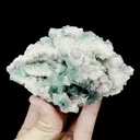 Natural Green Octahedral Fluorite and Quartz Mineral Specimen,High Quality Specimen,INNER MONGOLIA,CHINA(111*74*56mm) - image 1
