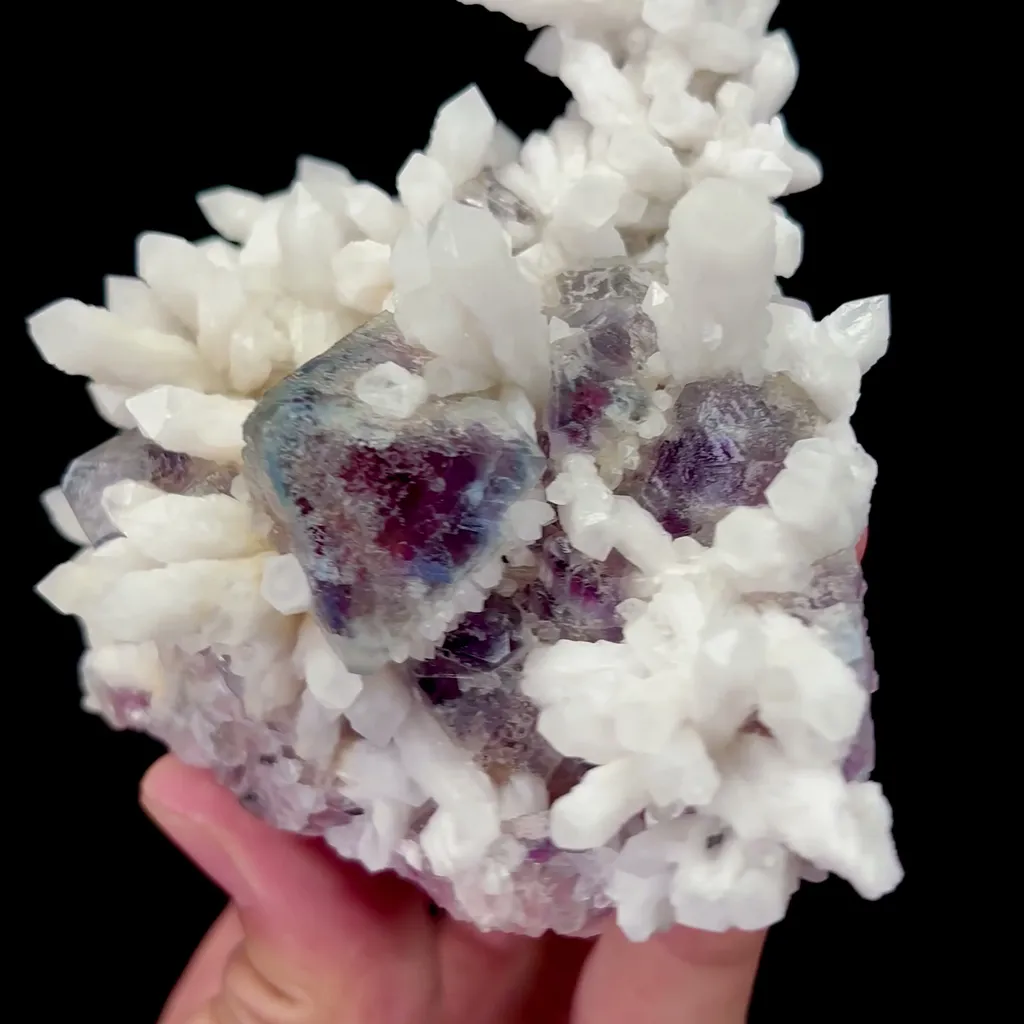 Natural Green Octahedral Fluorite and Quartz Mineral Specimen,High Quality Specimen,INNER MONGOLIA,CHINA(115*100*55mm) - image 3