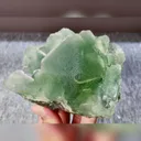 Natural Green Octahedral Fluorite comes from Inner Mongolia,China 100*70*65MM - image 1