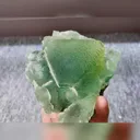 Natural Green Octahedral Fluorite comes from Inner Mongolia,China 100*70*65MM - image 4