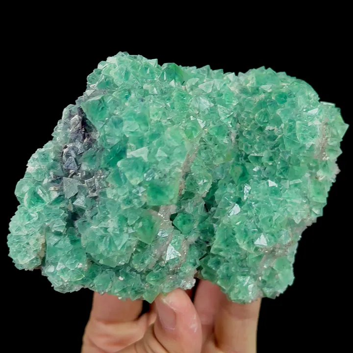 Natural Green Octahedral Fluorite comes from Inner Mongolia,China 110*90*50MM image