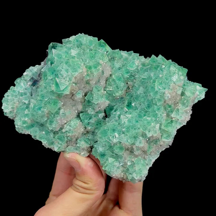 Natural Green Octahedral Fluorite comes from Inner Mongolia,China 110*90*50MM - image 2