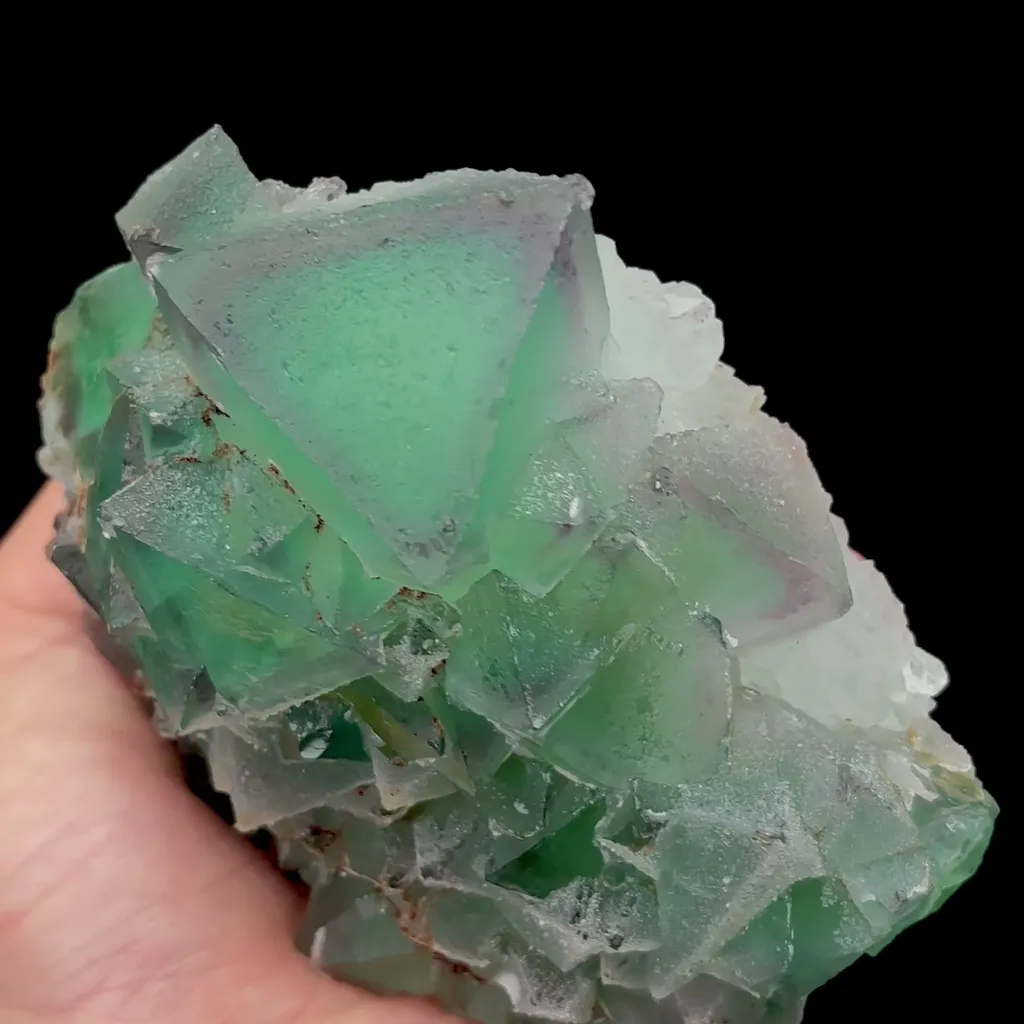 Natural Green Octahedral Fluorite comes from Inner Mongolia,China 120*100*55MM image