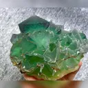 Natural Green Octahedral Fluorite comes from Inner Mongolia,China 120*100*55MM - image 2