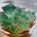 Natural Green Octahedral Fluorite comes from Inner Mongolia,China 120*100*55MM - image 4
