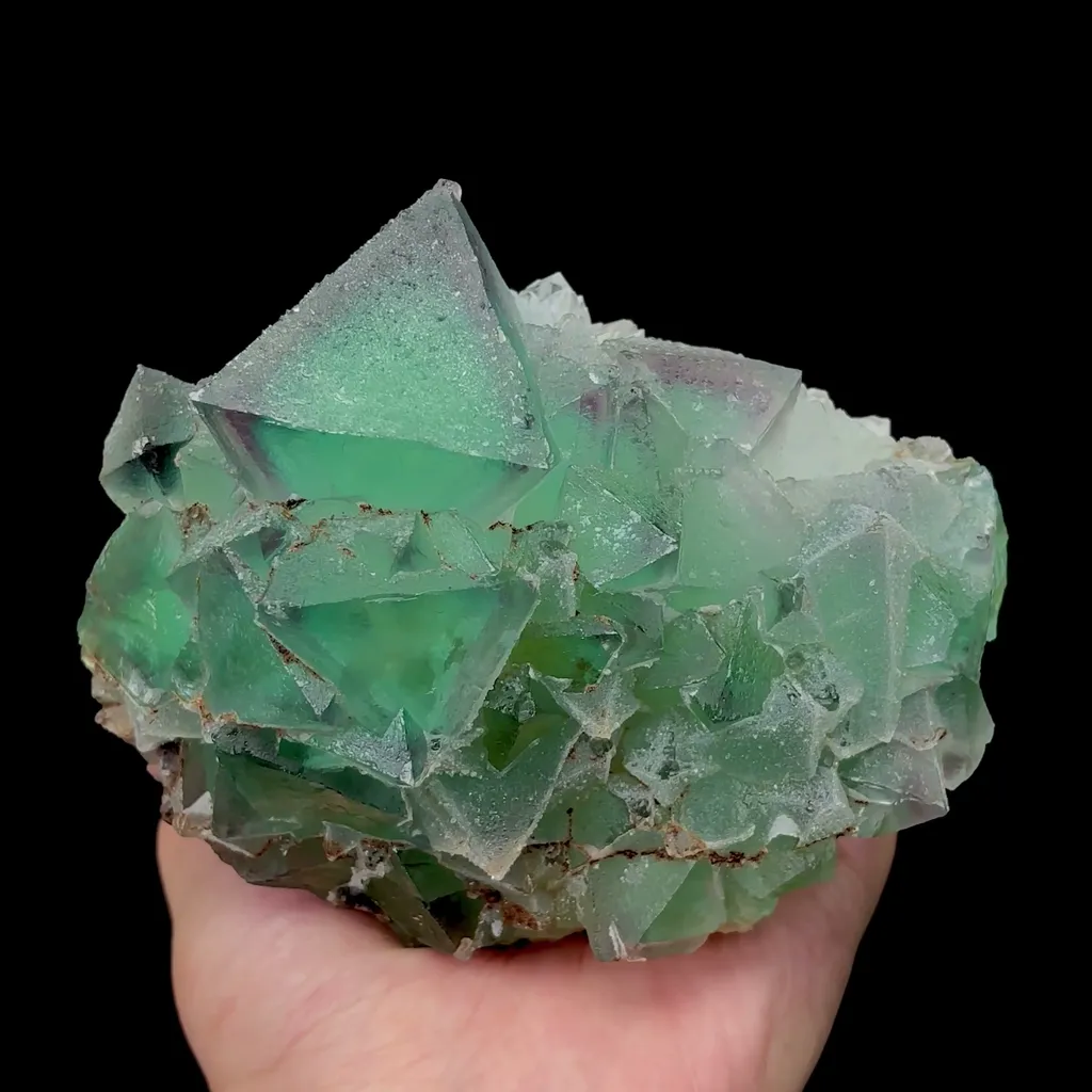 Natural Green Octahedral Fluorite comes from Inner Mongolia,China 120*100*55MM - image 4