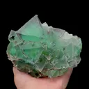 Natural Green Octahedral Fluorite comes from Inner Mongolia,China 120*100*55MM - image 4