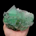 Natural Green Octahedral Fluorite comes from Inner Mongolia,China 120*100*55MM - image 5