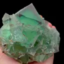Natural Green Octahedral Fluorite comes from Inner Mongolia,China 120*100*55MM - image 3