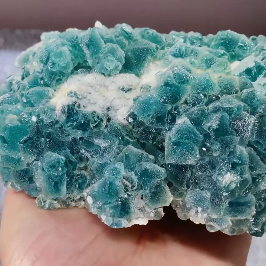 Natural Green Octahedral Fluorite comes from Inner Mongolia,China 145*105*60MM - image 3