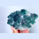 Natural Green Octahedral Fluorite, Mineral Specimen: Inner Mongolia,China (140*75*30MM) - image 2
