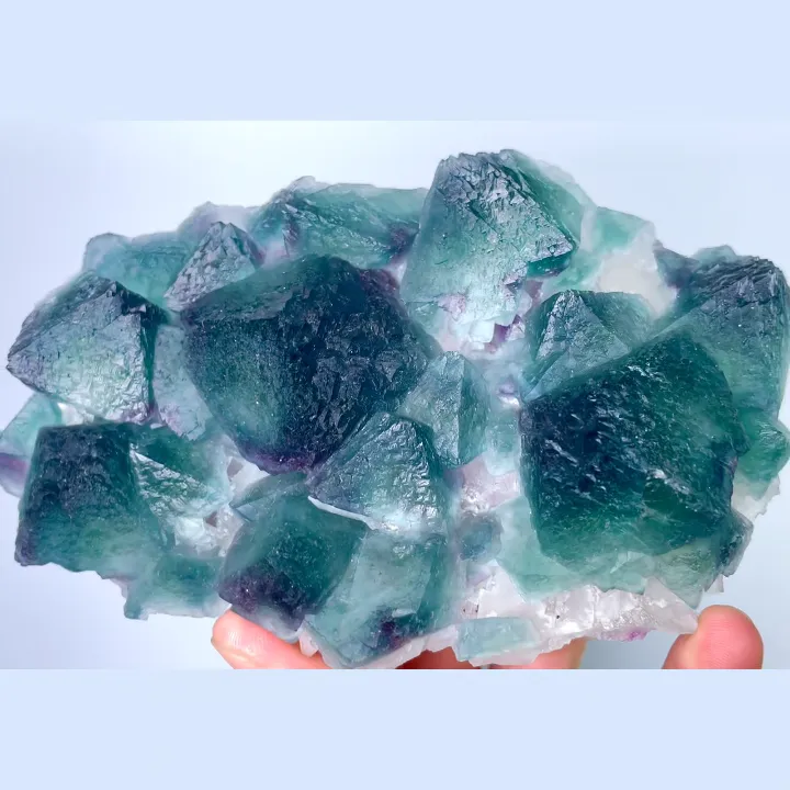 Natural Green Octahedral Fluorite, Mineral Specimen: Inner Mongolia,China (140*75*30MM) - image 4