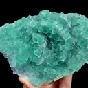 Natural Green Octahedral Fluorite, Mineral Specimen: Inner Mongolia,China (145*90*40MM) - image 3