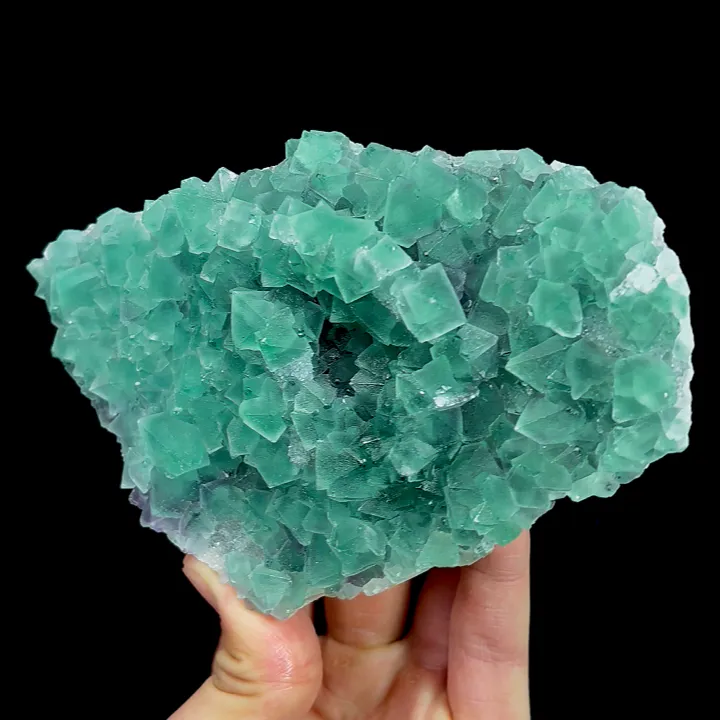 Natural Green Octahedral Fluorite, Mineral Specimen: Inner Mongolia,China (145*90*40MM) - image 4