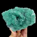 Natural Green Octahedral Fluorite, Mineral Specimen: Inner Mongolia,China (145*90*40MM) - image 4