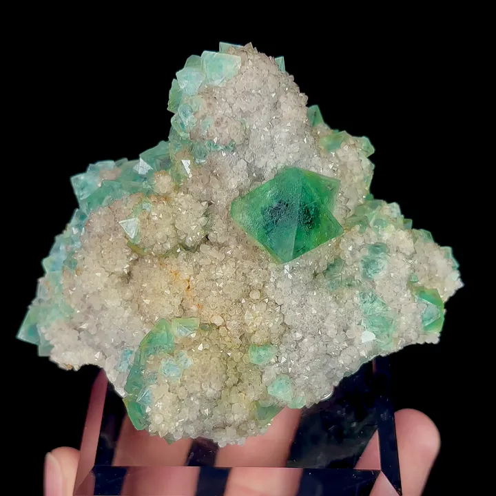 Natural Green Octahedral Fluorite, Mineral Specimen: Inner Mongolia,China (90*85*55MM) - image 4