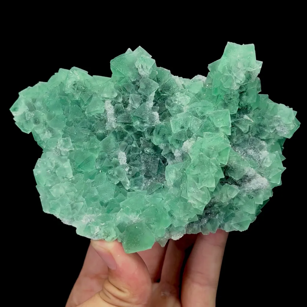 Natural Green Octahedral Fluorite Mineral Specimen,High Quality Specimen,FUJIAN,CHINA(135*79*57mm) image