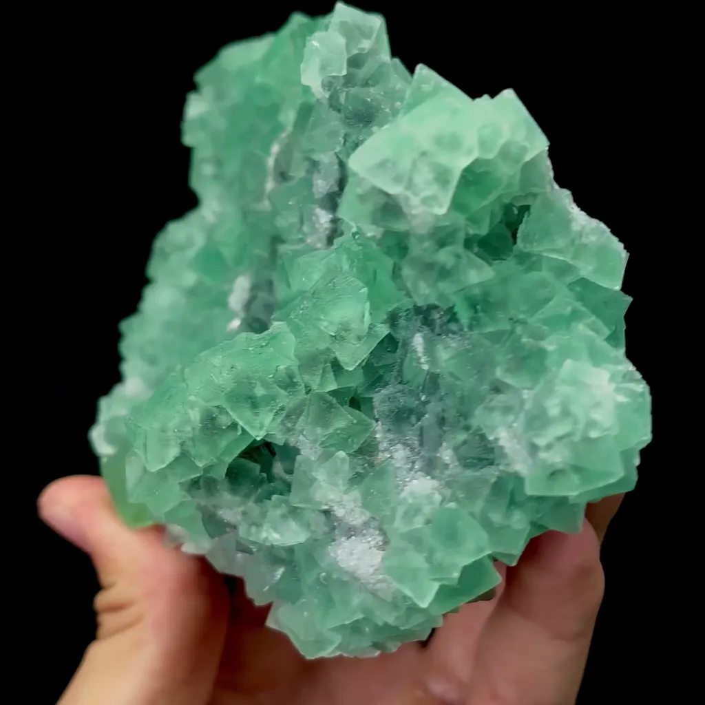 Natural Green Octahedral Fluorite Mineral Specimen,High Quality Specimen,FUJIAN,CHINA(135*79*57mm) - image 3