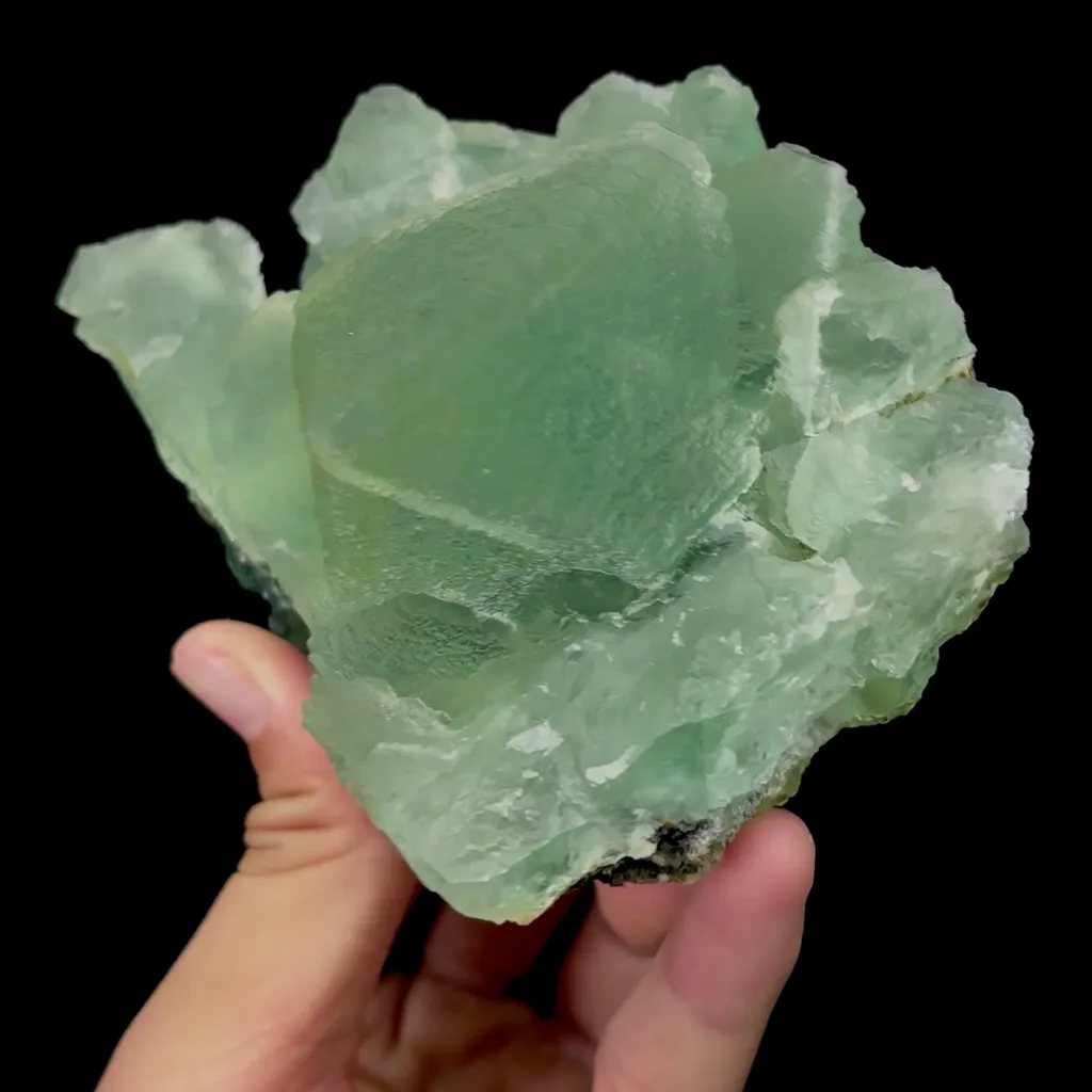 Natural Green Octahedral Fluorite Mineral Specimen,High Quality Specimen,INNER MONGOLIA,CHINA(100*70*65mm) image