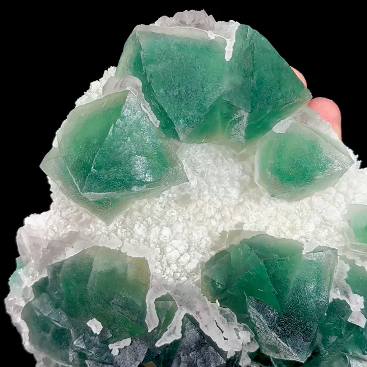 Natural Green Octahedral Fluorite, Mineral Specimen:Inner Mongolia,China (115*125*45MM) - image 2